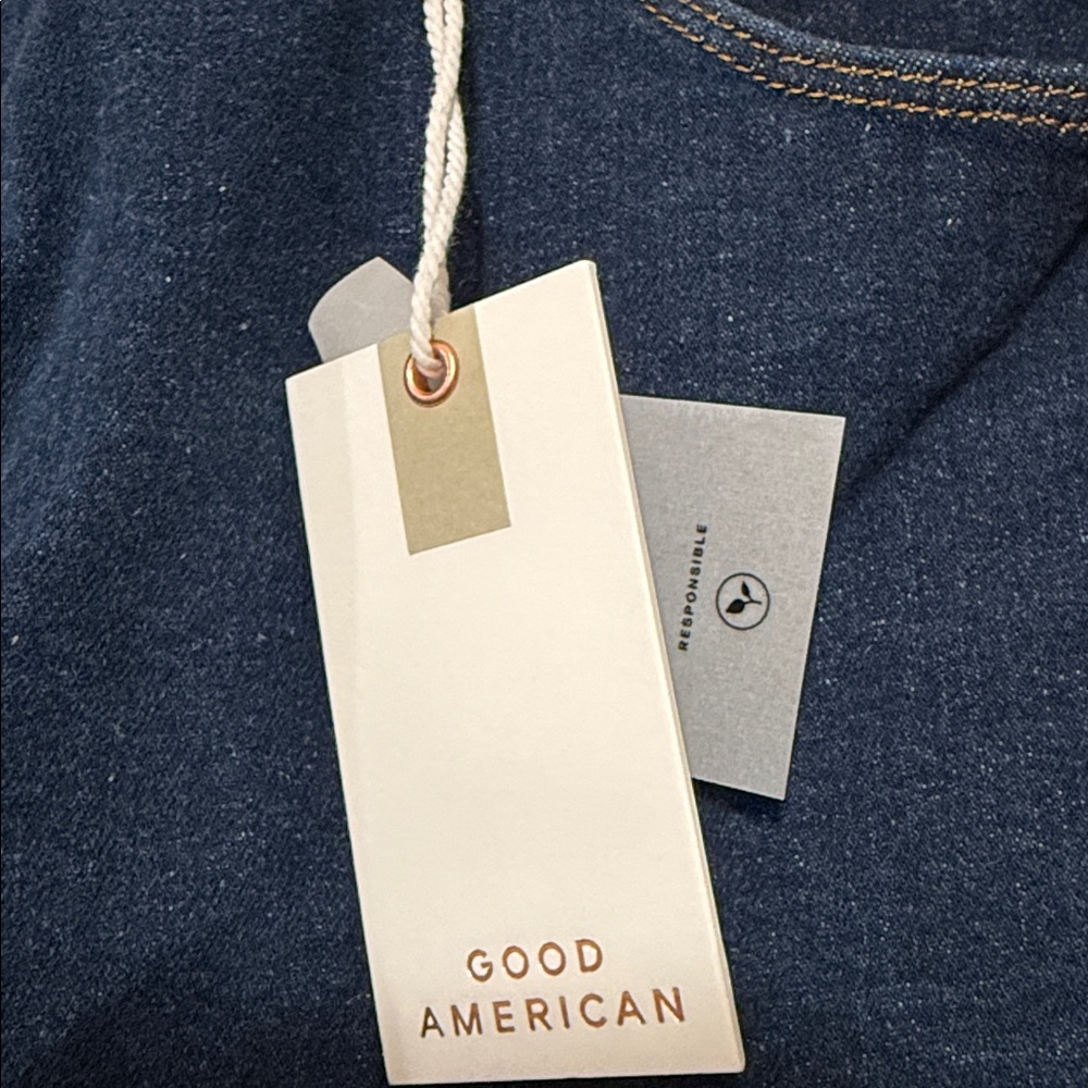 Good American NWT Always fits good legs skinny plus size 28 high rise flat tummy - Picture 6 of 13